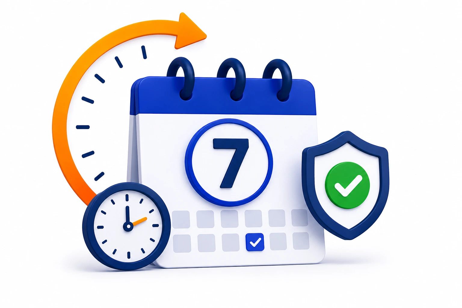 7 day refund window illustration